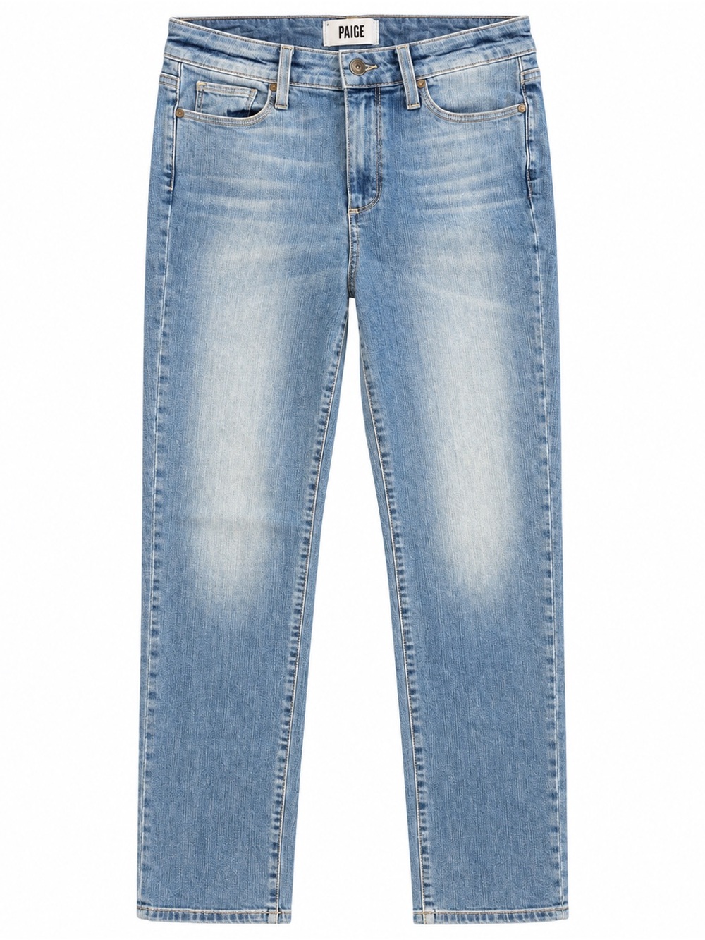 PAIGE Jeans Size 29 Light Wash Slim Straight Ankle Stretch Denim